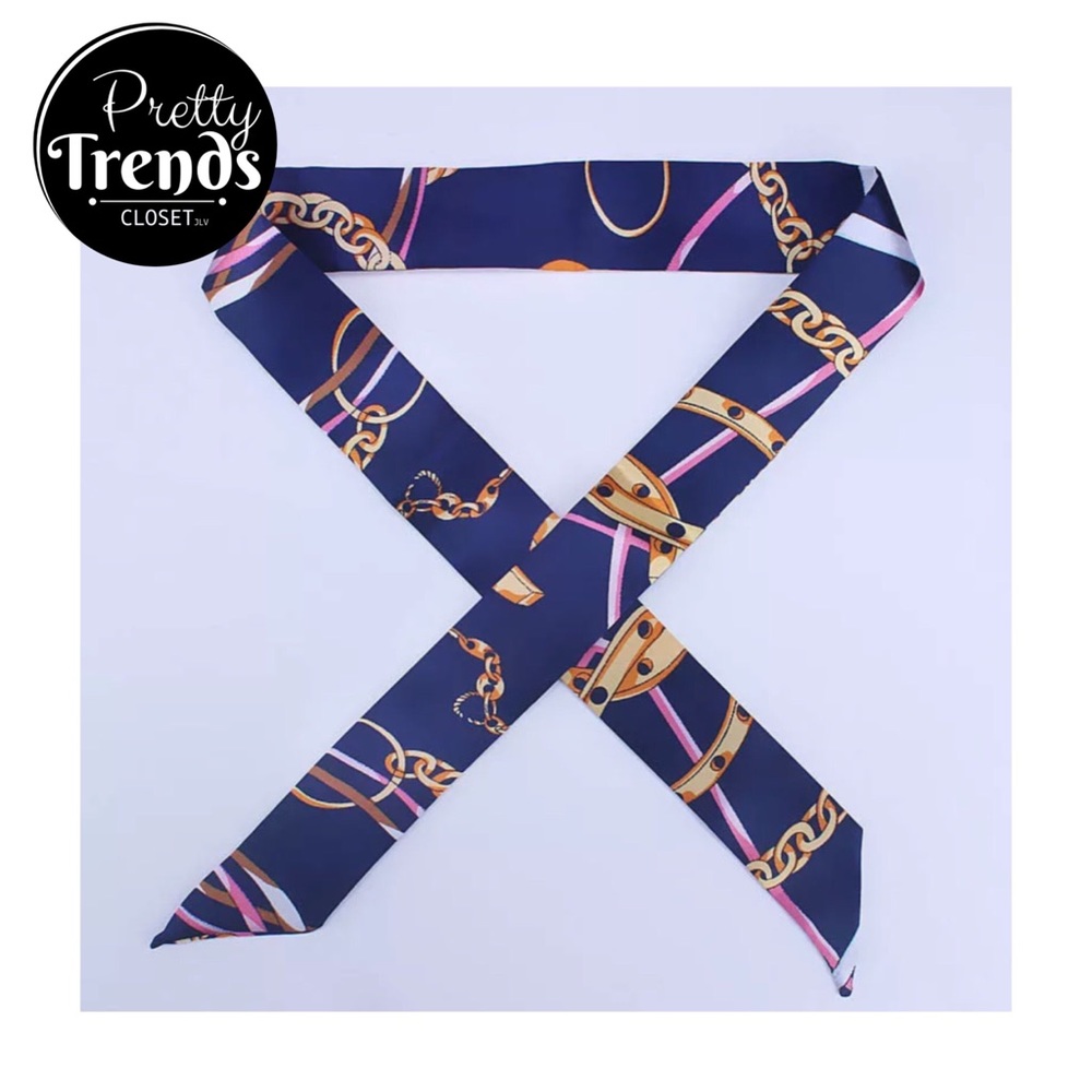 Pair of Silk Skinny Bandana